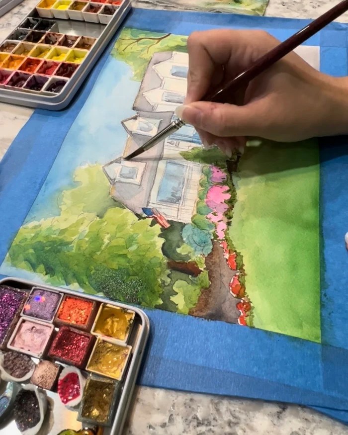 Glitter Watercolors for Lighting – from guest blogger Katherine&nbsp;Knapik