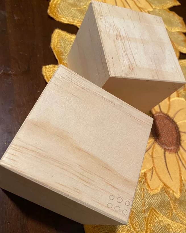 Wooden Dice – from guest blogger Ashley&nbsp;Beyer