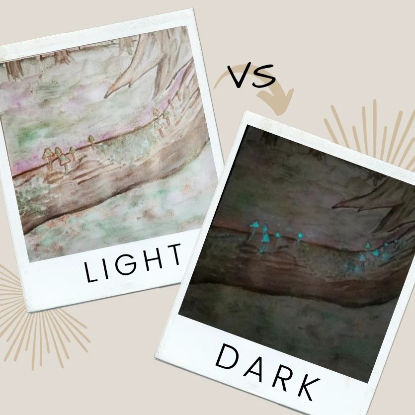 Using Glow In The Dark Watercolors – from guest blogger Diana&nbsp;Perez