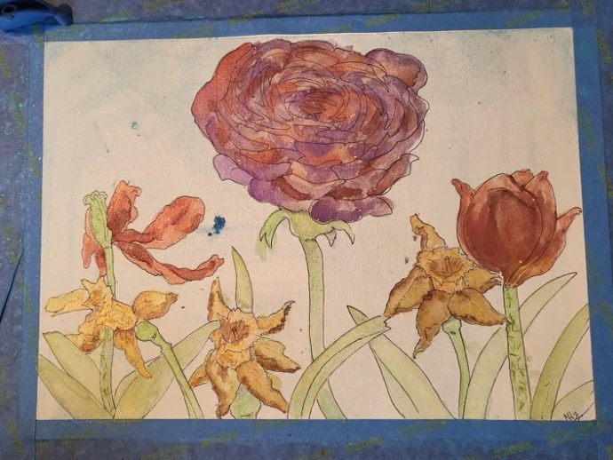Watercolor Florals Painting Idea – from guest blogger Megan&nbsp;Harper